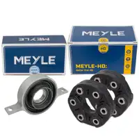 2x MEYLE HD Gelenkscheibe + Mittellager f&uuml;r BMW E81-88 135i 123d E90-93 335i 325-335d