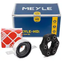 MEYLE HD Gelenkscheibe + febi Mittellager f&uuml;r BMW X3 F25 X4 F26 X5 E70 F15 X6 E71 E72 F16