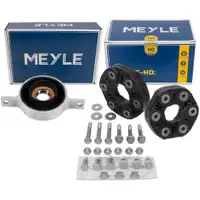 2x 2x MEYLE HD Gelenkscheibe Rep.-Satz + Mittellager f&uuml;r BMW E90 E91 E92 325/330xi X1 E84
