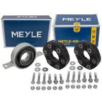 2x MEYLE HD Gelenkscheibe Rep.-Satz + Mittellager f&uuml;r BMW 3er E90 E91 E92 330d 330xd