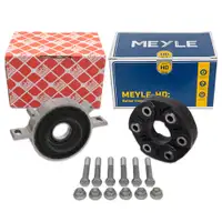 MEYLE HD VERST&Auml;RKT Gelenkscheibe Rep.-Satz + febi Mittellager f&uuml;r BMW 5er F10 520d 190 PS