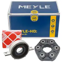 MEYLE HD Gelenkscheibe + febi Mittellager f&uuml;r BMW 5er G30 520d mit DSC 6er G32 630i