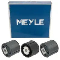 3x MEYLE / MONROE Achsk&ouml;rperlager Lagerung Achsk&ouml;rper f&uuml;r BMW E60 E61 Hinterachse hinten