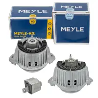 2x MEYLE Motorlager + 1x HD Getriebelager f&uuml;r MERCEDES E-Klasse W212 S212 CLS C/X218 OM642