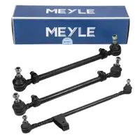 MEYLE Steering Column (Center) + 2x Tie Rods for Mercedes-Benz S-Class W126 C126 (Front)