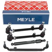 MEYLE / febi Lenkstange + 2x Spurstange + Lenkungsd&auml;mpfer f&uuml;r MERCEDES SL R129 vorne