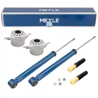 2x MEYLE Sto&szlig;d&auml;mpfer + Staubschutz + Domlager f&uuml;r VW Polo 4 5 SEAT Ibiza 4 Fabia 3 hinten