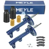2 MEYLE shock absorbers + dust covers for Mercedes C-Class W203, S203, CL203, CLK, C/A209 (front)