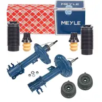 2x MEYLE Sto&szlig;d&auml;mpfer + Staubschutz + Domlager f&uuml;r FIAT 500 / C 312 FORD Ka RU8 vorne