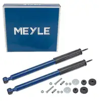 2x MEYLE 0267350004 Rear Shock Absorbers for Mercedes-Benz C-Class W203 S203 C209 A209