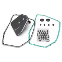 MEYLE Getriebefilter Satz + 7L WOLF Getriebe&ouml;l f&uuml;r AUDI S6 C6 A8 S8 4E 6HP26 A61