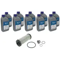 MEYLE 1001350103/XK Getriebefilter Satz + 10L Getriebe&ouml;l f&uuml;r AUDI SEAT SKODA DQ500 DQ400E
