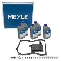 MEYLE Getriebefilter Satz 09G 6-Gang + 5L Getriebe&ouml;l f&uuml;r VW Golf 7 SKODA Octavia 3