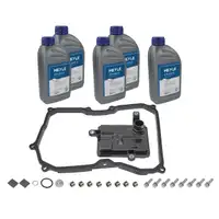 MEYLE Getriebefilter Satz 09G 6-Gang + 5L Getriebe&ouml;l f&uuml;r VW Golf 7 SKODA Octavia 3