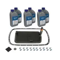 MEYLE 3001350402 Transmission Filter Kit 5L40E 5-Speed + 6L Transmission Fluid for BMW E46 316-330i E39