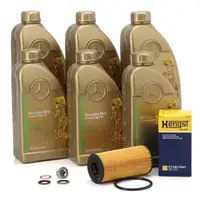 6L ORIGINAL 0W-20 f&uuml;r MB 229.71 Motor&ouml;l + HENGST &Ouml;lfilter MERCEDES W177 W247 C118 M282