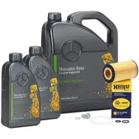 7L ORIGINAL 5W30 MB 229.52 + HENGST &Ouml;lfilter f&uuml;r MERCEDES W176 W204 W205 W212 OM651