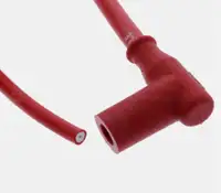 NGK 8054 Z&uuml;ndkerzenstecker mit Z&uuml;ndkabel Stecker Kabel Z&uuml;ndkabelsatz Rot CR4 Racing Cable