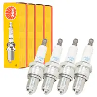 4x NGK 4008 BPR6ES Z&uuml;ndkerze f&uuml;r Kleinmotoren Gartenger&auml;te Rasenm&auml;her Motors&auml;ge