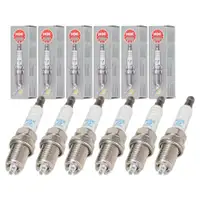 6x NGK 4285 BKR7EQUP Spark Plug for PORSCHE 996, 997, Carrera, Boxster, Cayman, 987, 99917022390