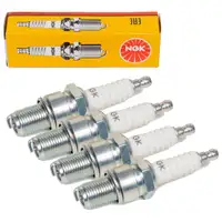 4x NGK 2611 B9ES Z&uuml;ndkerze f&uuml;r FIAT 850 Spider 100_ 0.8 49 PS 10.1965-10.1968