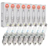8x NGK 7963 PFR7Q LASER PLATINUM Z&uuml;ndkerze f&uuml;r AUDI RS6 C5 PORSCHE Cayenne Turbo / S 4.5