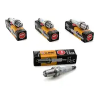 4x NGK Z&uuml;ndkerze V-Line 30 6343 BKR6EQUP f&uuml;r AUDI A6 C5 BMW E46 E39 X3 E83 MINI R50 R52