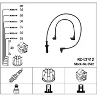 NGK 0592 RC-CT412 Z&uuml;ndkabelsatz f&uuml;r CITROEN XM PEUGEOT 605 3.0 V6 505 2.8 GTI V6