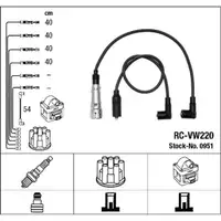 NGK 0951 RC-VW220 Ignition Cable Set