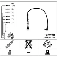 NGK 7358 RC-VW244 Ignition Cable Set