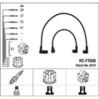 NGK 8210 RC-FT608 Z&uuml;ndkabelsatz f&uuml;r FIAT Fiorino Uno 146 158 1.4 1.5 70/75 PS