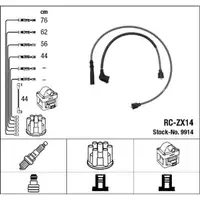 NGK 9914 RC-ZX14 Ignition Cable Set for MAZDA 626 3 GD 2.2 12V 115 hp