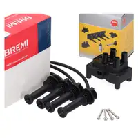 NGK Z&uuml;ndspule + BREMI Kabelsatz f&uuml;r FORD Fiesta 5 6 Focus 2 3 Mondeo 4 B-/C-Max 1.25-1.6