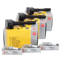 3x NGK ignition coils + 3x spark plugs for Renault Clio 4, Captur 1, and Dacia Logan 2 2.0 0.9 TCe