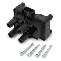 NGK Z&uuml;ndspule + Kabelsatz + 4x BOSCH Z&uuml;ndkerze f&uuml;r FORD Fiesta 5 1.3 60/69 PS Ka 1.3/1.6i