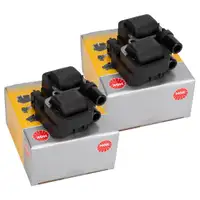 2x NGK 48024 U3004 Z&uuml;ndspule f&uuml;r MERCEDES-BENZ W169 W245 150-200 TURBO M266 0001587803