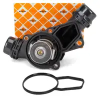NRF 725006 EASY FIT Thermostat + Geh&auml;use + Dichtung f&uuml;r BMW E46 E39 E60/61 E38 E65 M52 M54