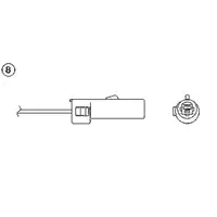 NTK 0207 Lambdasonde Katalysatorsonde Abgassonde Aussto&szlig;sonde