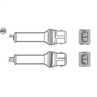 NTK 0280 Lambdasonde Katalysatorsonde Abgassonde Aussto&szlig;sonde