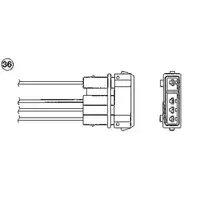 NTK 0283 Lambdasonde Katalysatorsonde Abgassonde Aussto&szlig;sonde