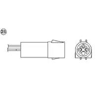 NTK 1729 Lambdasonde Katalysatorsonde Abgassonde Aussto&szlig;sonde