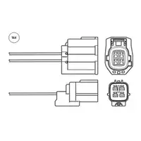 NTK 95845 Lambdasonde Katalysatorsonde Abgassonde Aussto&szlig;sonde