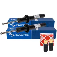 2x SACHS Sto&szlig;d&auml;mpfer + febi Staubschutz f&uuml;r BMW X5 F15 X6 F16 mit Standard Fahrwerk vorne