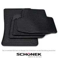 SCHÖNEK Gummimatten Gummifußmatten AUDI A4 S4 RS4 (B6 B7) SEAT Exeo (3R) 4-teilig