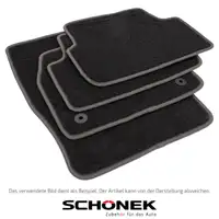 SCH&Ouml;NEK Velour Floor Mats, Textile Floor Mats, Car Floor Mats for Mercedes E-Class Sedan (4-piece set)