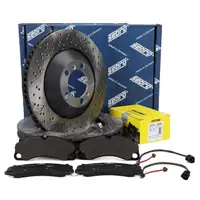 SEBRO Bremsscheiben + TEXTAR Bremsbel&auml;ge + Sensor f&uuml;r PORSCHE 991 4.0 GT3 / RS vorne