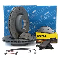 SEBRO brake discs + TEXTAR brake pads for PORSCHE 997 3.6 Carrera 4 345 hp (front)