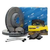 SEBRO Bremsscheiben + TEXTAR Bel&auml;ge f&uuml;r PORSCHE Cayenne 92A 3.6 S / 3.0 Diesel vorne