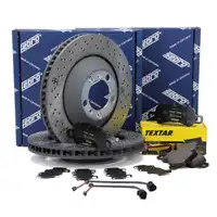 SEBRO Bremsscheiben + TEXTAR Bel&auml;ge f&uuml;r PORSCHE 991 3.0 Carrera GTS 450 PS vorne