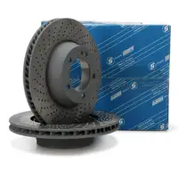 SEBRO Bremsscheiben Satz f&uuml;r PORSCHE 991 3.0/3.8 Carrera S / GTS 400-450 PS hinten